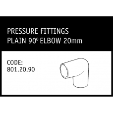 Marley Plain 90° Elbow 20mm - 801.20.90